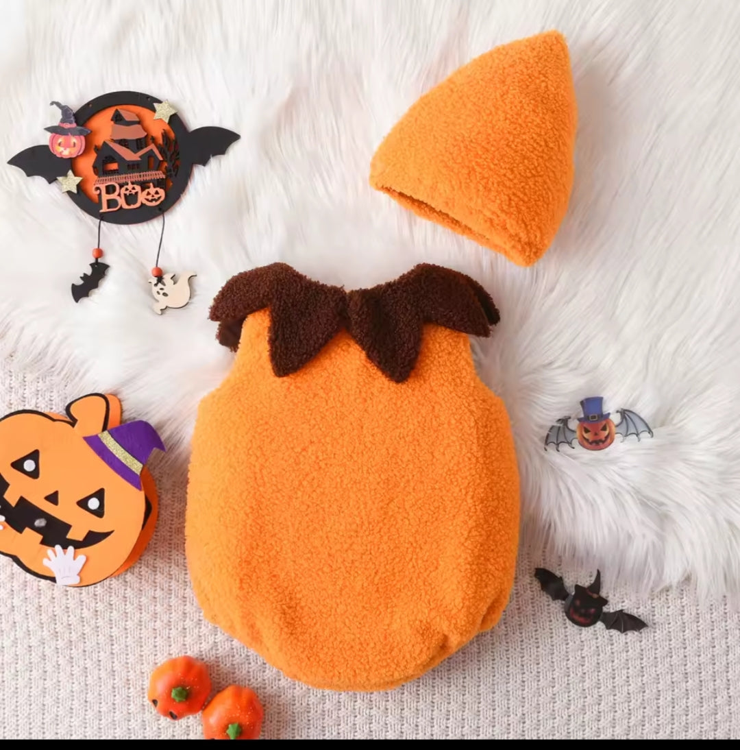 Body Halloween Citrouille Bébé – Collection Baby Doux 👶🧡 | Déguisement Doux et Festif