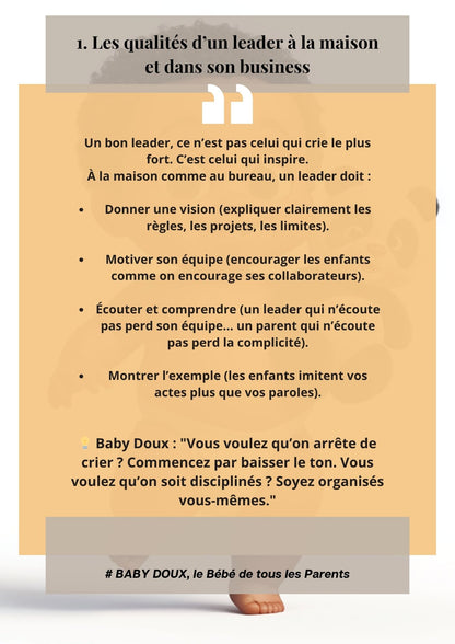 COMMENT GÉRER TON BUSINESS SANS BRISER TA FAMILLE – Le guide complet pour les parents entrepreneurs (E-BOOK)