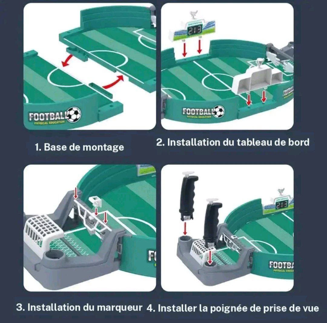 ⚽🔥Baby Doux™ – Mini Foot Arena Éducatif pour Enfants (2 Joueurs) ⚽🔥
