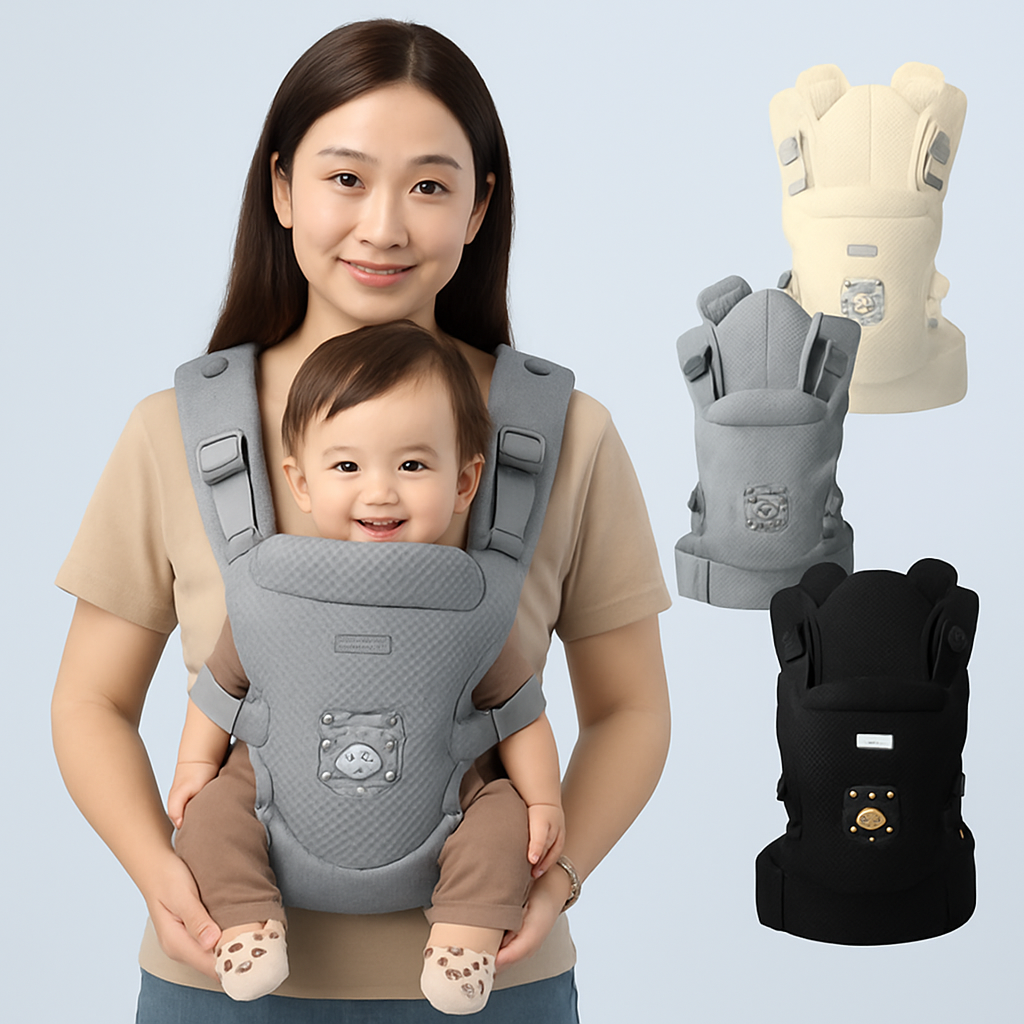 Porte-bébé ergonomique Baby Doux™ – Confort, sécurité et tendresse à chaque pas 👶💞