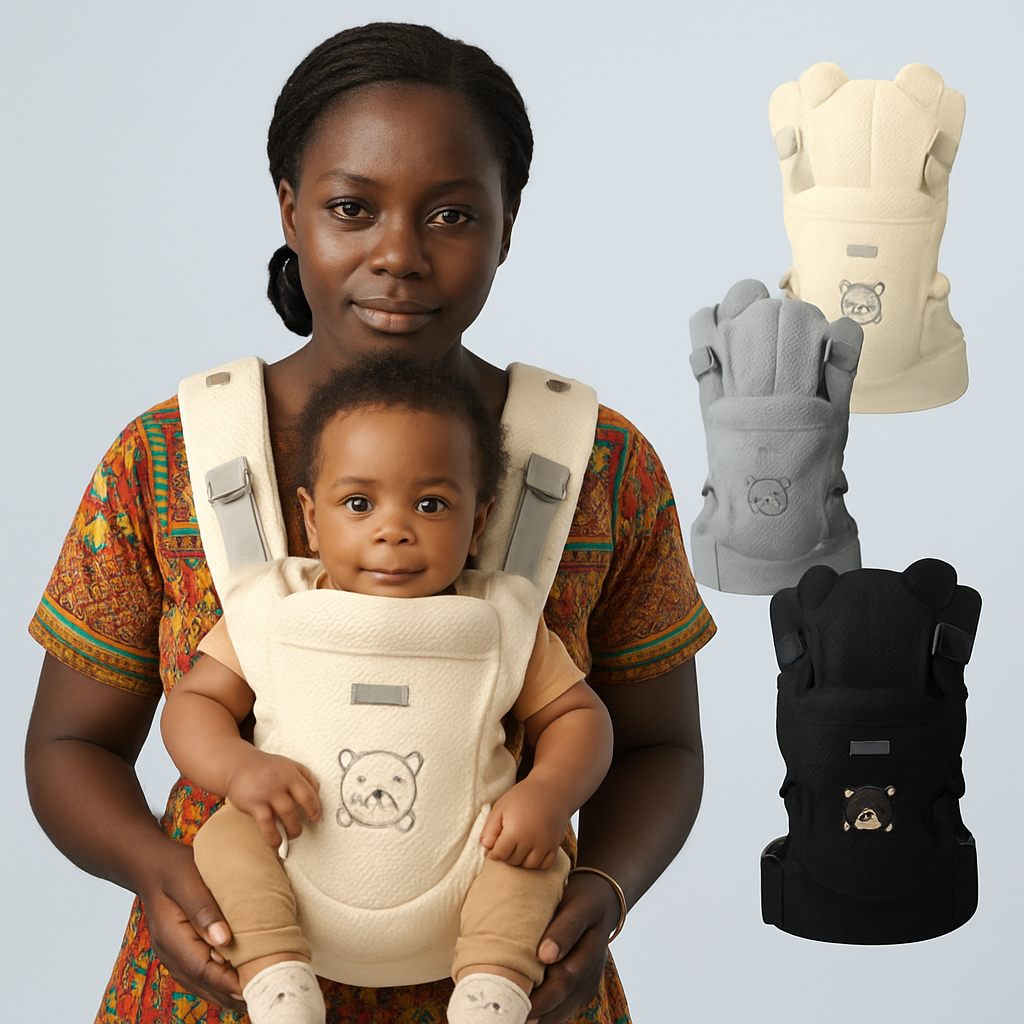 Porte-bébé ergonomique Baby Doux™ – Confort, sécurité et tendresse à chaque pas 👶💞