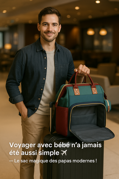 Sac à langer Baby Doux™ 3 en 1 — Le compagnon magique des parents modernes 👶✨