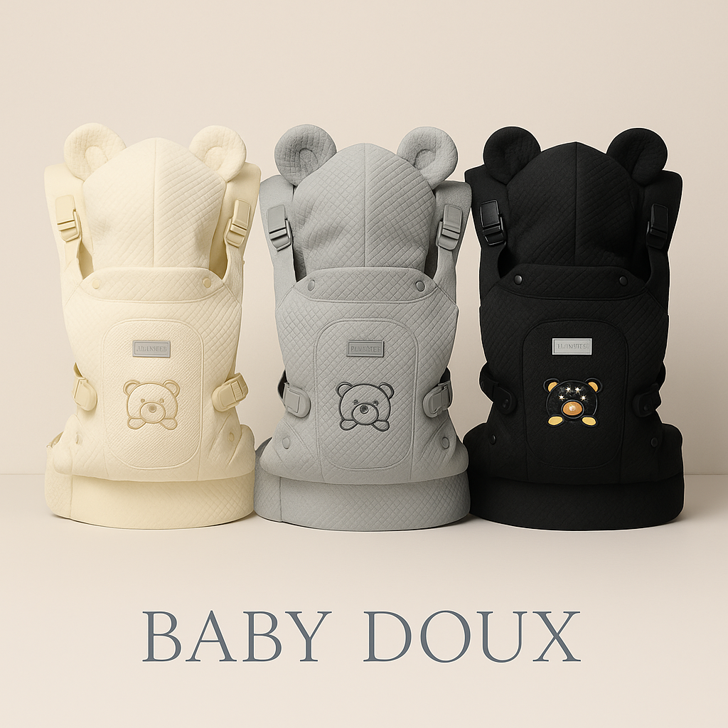 Porte-bébé ergonomique Baby Doux™ – Confort, sécurité et tendresse à chaque pas 👶💞
