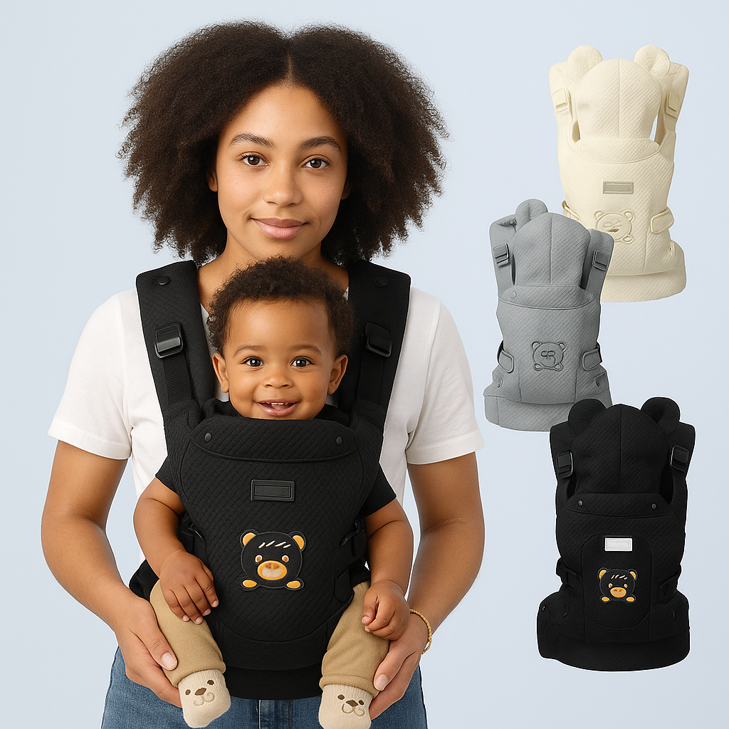 Porte-bébé ergonomique Baby Doux™ – Confort, sécurité et tendresse à chaque pas 👶💞