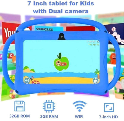 Tablette Éducative Baby Doux™ 7" – Android 12, Anti-Choc, Contrôle Parental