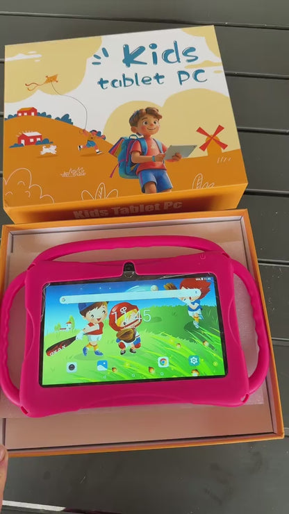 Tablette Éducative Baby Doux™ 7" – Android 12, Anti-Choc, Contrôle Parental