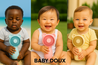 Baby Doux™ – Ventilateur Bébé 360° Ultra-Silencieux | Fraîcheur, Sécurité & Bonheur Garanti