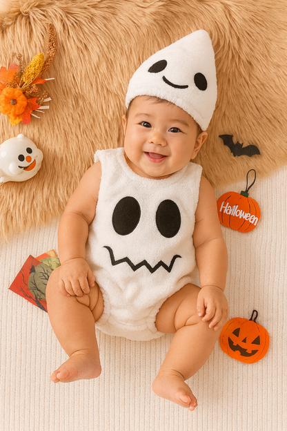 Body Halloween Citrouille Bébé – Collection Baby Doux 👶🧡 | Déguisement Doux et Festif