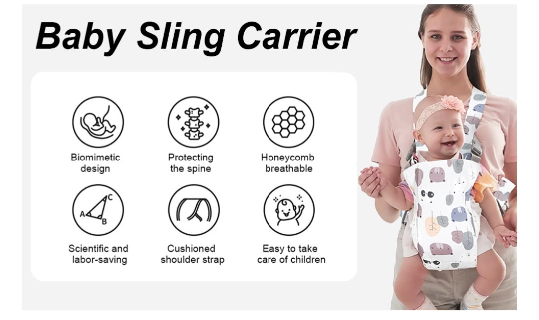 👶💗 Le Porte-Bébé 4-en-1 Baby Doux™ — Confort, Tendresse & Liberté pour les Parents Modernes !