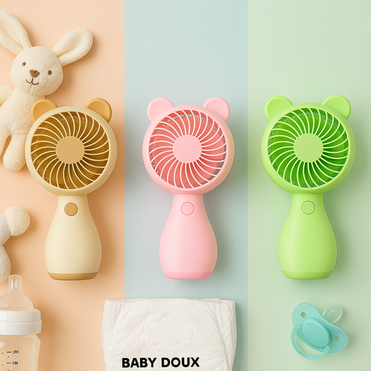 Baby Doux™ – Ventilateur Bébé 360° Ultra-Silencieux | Fraîcheur, Sécurité & Bonheur Garanti