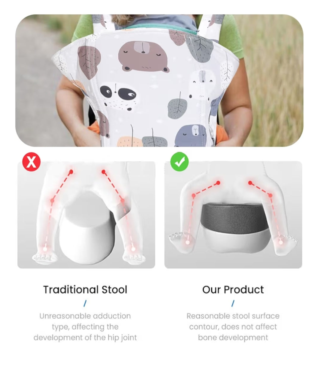 👶💗 Le Porte-Bébé 4-en-1 Baby Doux™ — Confort, Tendresse & Liberté pour les Parents Modernes !