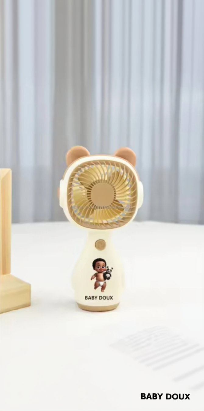 Baby Doux™ – Ventilateur Bébé 360° Ultra-Silencieux | Fraîcheur, Sécurité & Bonheur Garanti