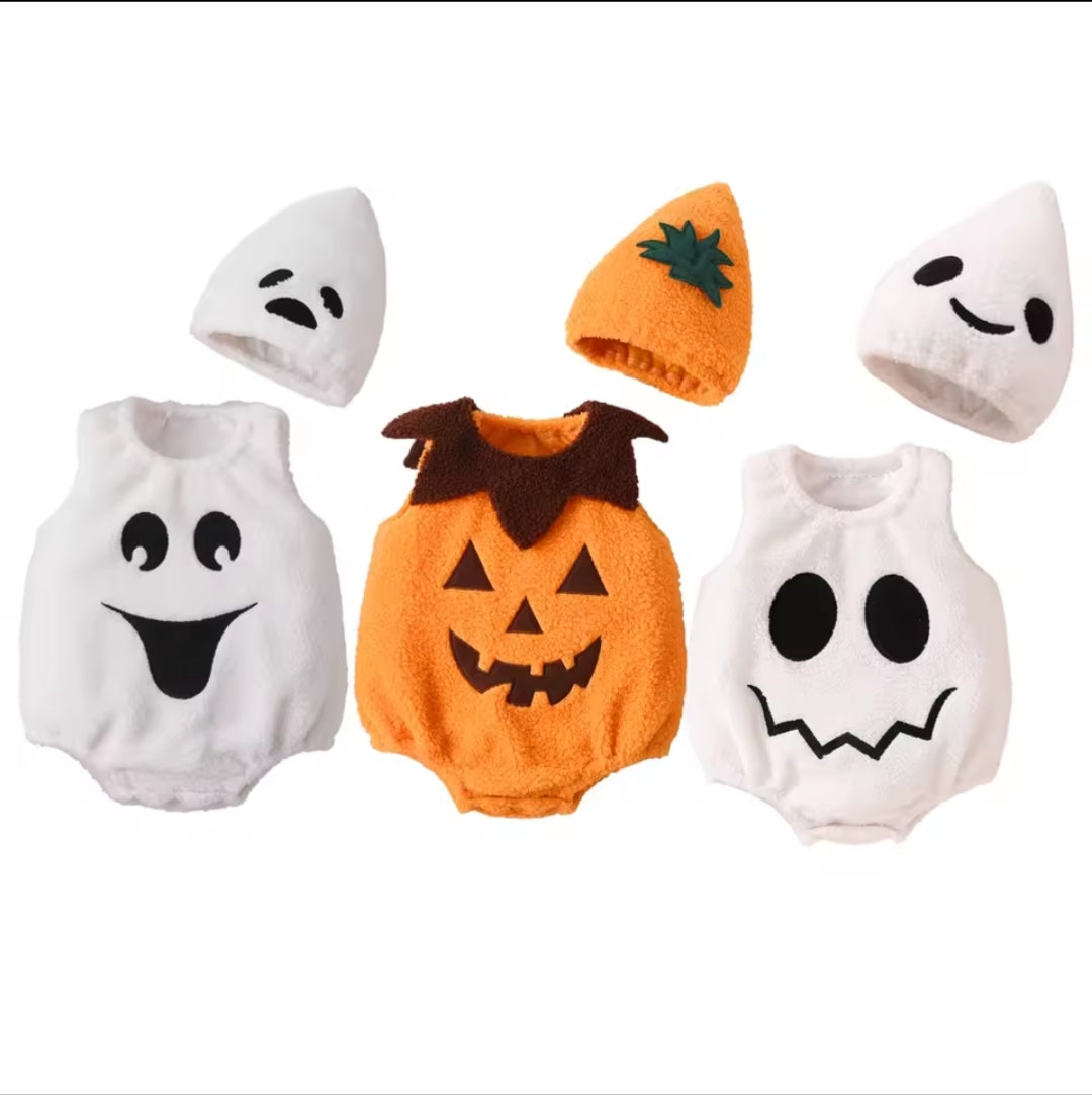 Body Halloween Citrouille Bébé – Collection Baby Doux 👶🧡 | Déguisement Doux et Festif
