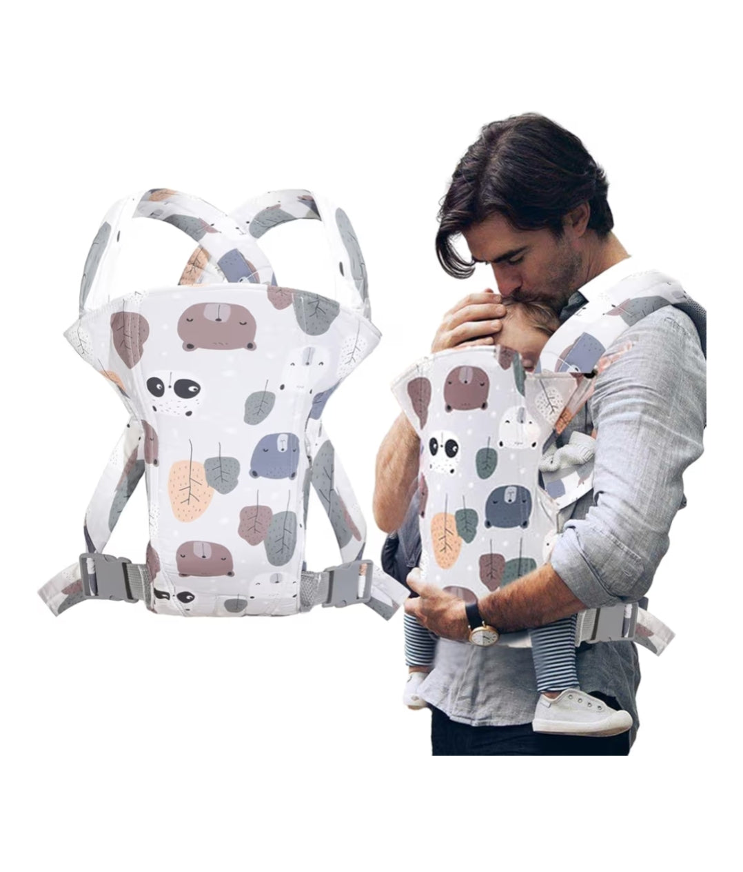 👶💗 Le Porte-Bébé 4-en-1 Baby Doux™ — Confort, Tendresse & Liberté pour les Parents Modernes !