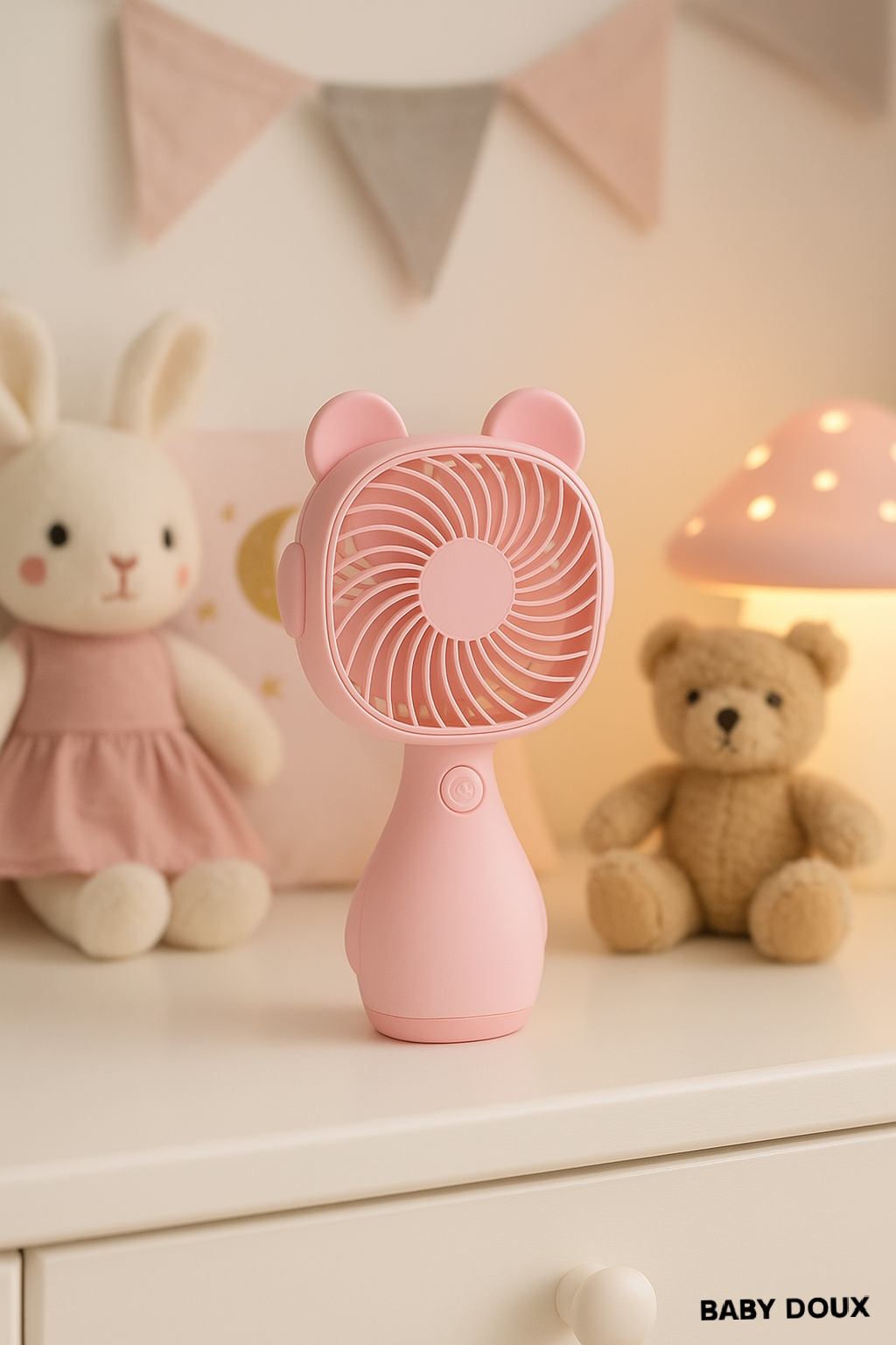 Baby Doux™ – Ventilateur Bébé 360° Ultra-Silencieux | Fraîcheur, Sécurité & Bonheur Garanti