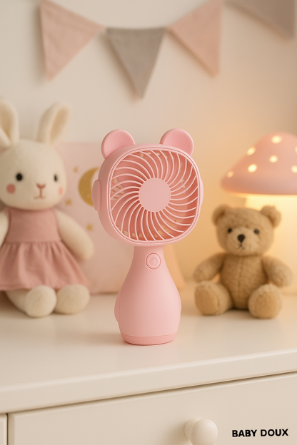 Baby Doux™ – Ventilateur Bébé 360° Ultra-Silencieux | Fraîcheur, Sécurité & Bonheur Garanti
