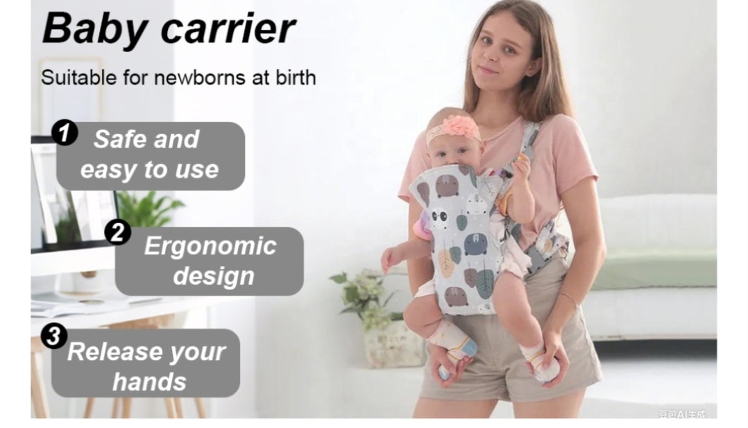 👶💗 Le Porte-Bébé 4-en-1 Baby Doux™ — Confort, Tendresse & Liberté pour les Parents Modernes !