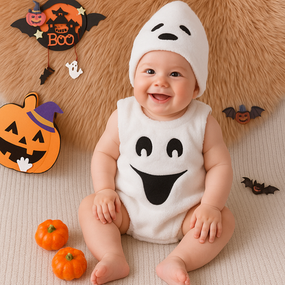 Body Halloween Citrouille Bébé – Collection Baby Doux 👶🧡 | Déguisement Doux et Festif