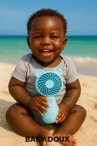 Baby Doux™ – Ventilateur Bébé 360° Ultra-Silencieux | Fraîcheur, Sécurité & Bonheur Garanti