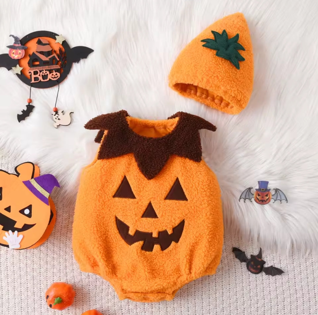 Body Halloween Citrouille Bébé – Collection Baby Doux 👶🧡 | Déguisement Doux et Festif