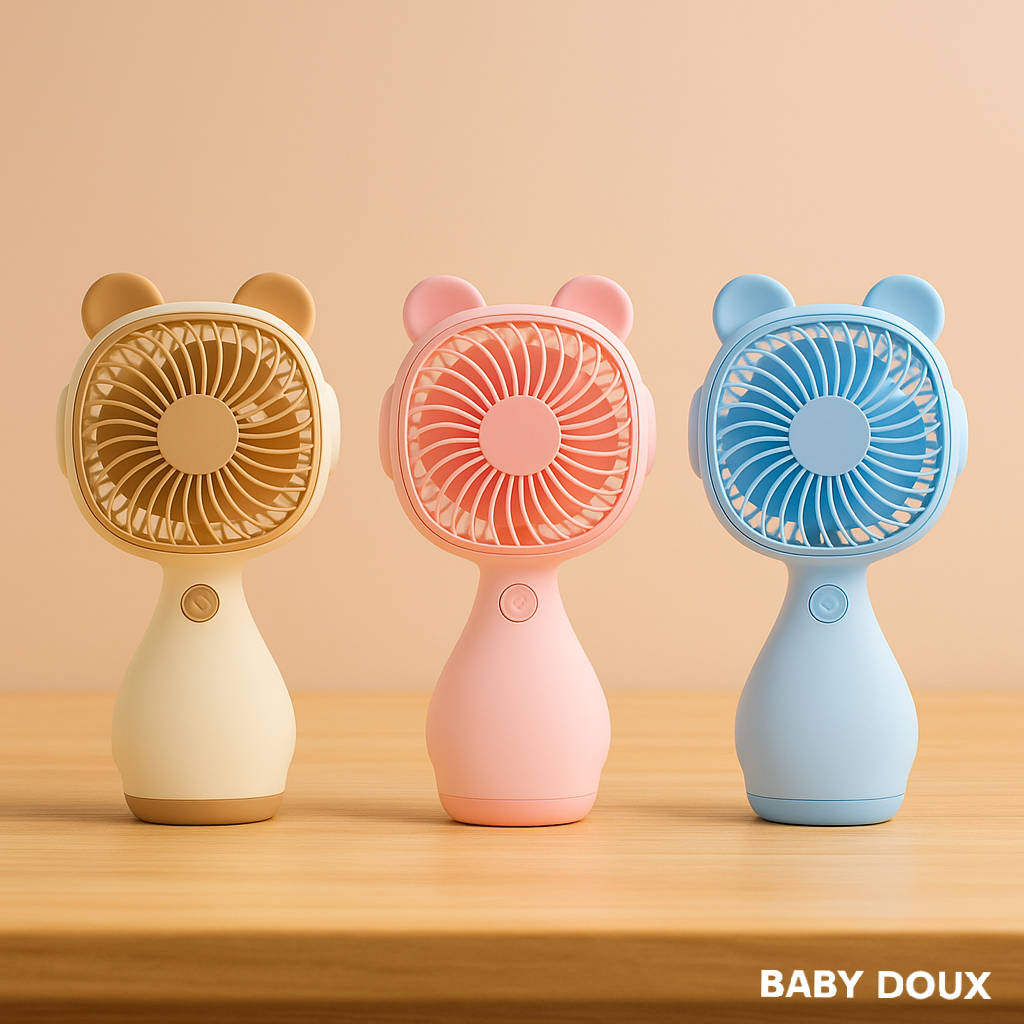 Baby Doux™ – Ventilateur Bébé 360° Ultra-Silencieux | Fraîcheur, Sécurité & Bonheur Garanti